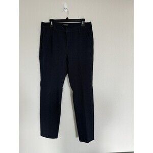 Liverpool Ankle Tapered Leg Slim Pull On Pants Size 8/29 Navy Pin Dot Business